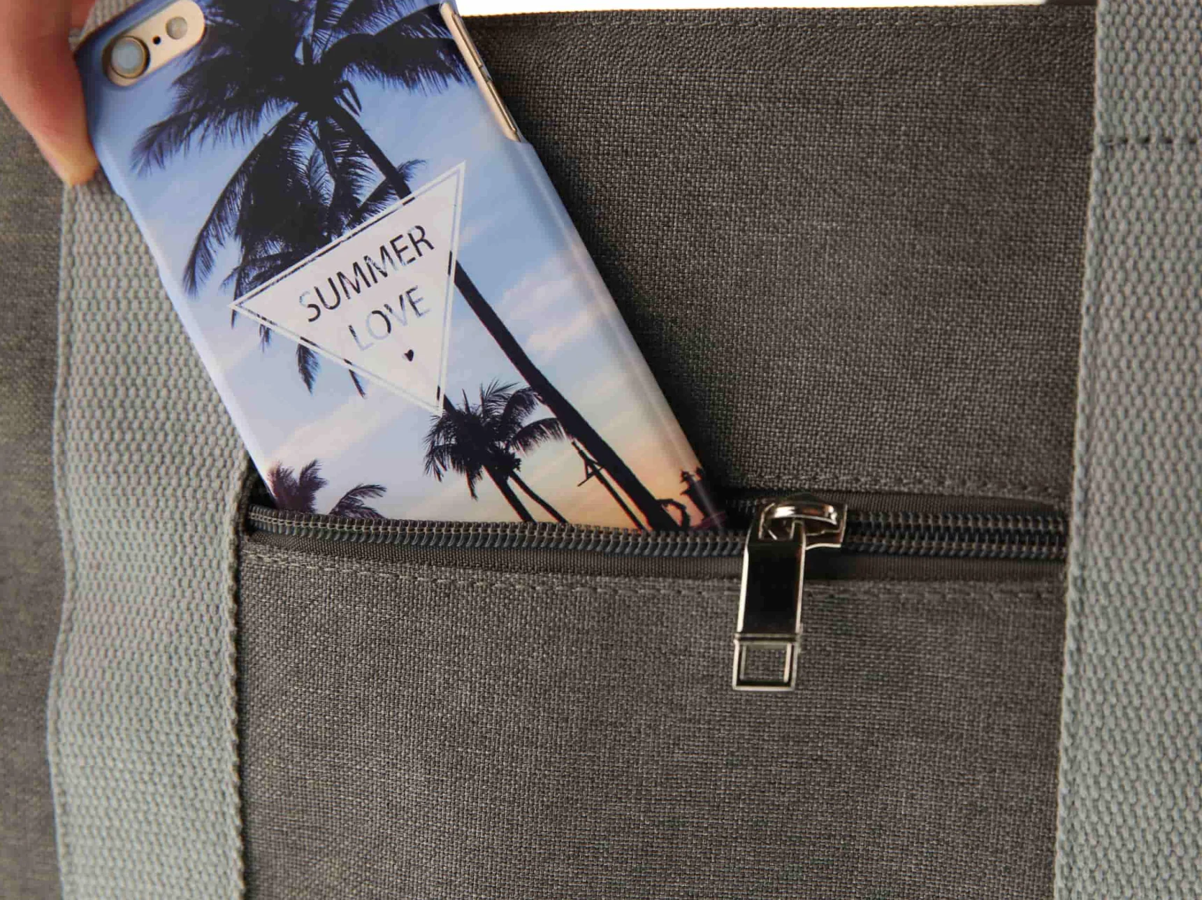 Spectra Grey Tote Bag - Image 5